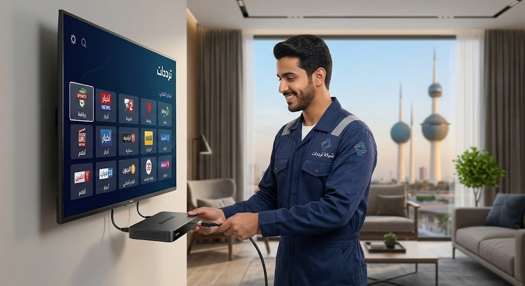 فني ستلايت الكويت | تركيب رسيفر بدون طبق - شركة ترددات